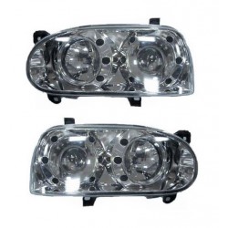 Kit proiettore 2 parabole con lenticolare dx + sx