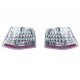 Kit fanale posteriore a led cromato dx + sx