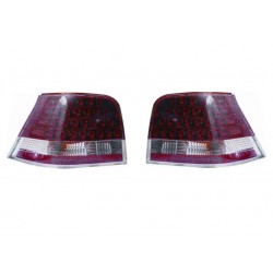 Kit fanale posteriore a led rosso cromato dx + sx