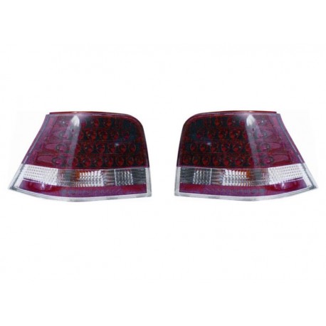Kit fanale posteriore a led rosso cromato dx + sx