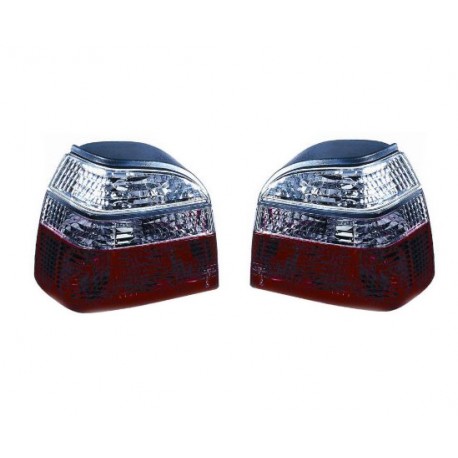 Kit fanale posteriore bianco rosso prismatico dx + sx