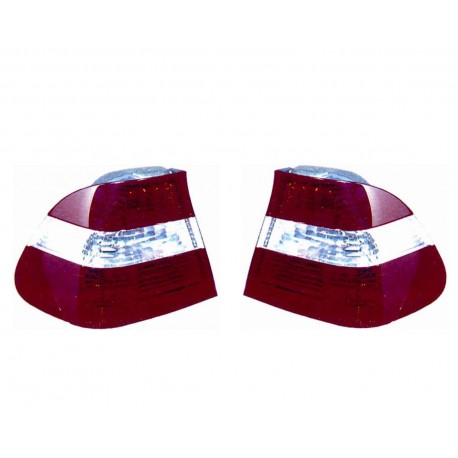 Kit fanale posteriore bianco rosso design 2001 dx + sx