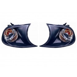 Kit fanale anteriore crystal c ornice nera dx + sx