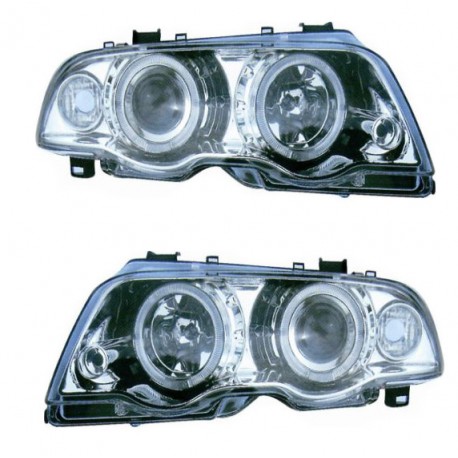 Kit proiettore H7 - H7 con fanalino cromato dx + sx