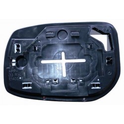 Piastra specchietto con vetro attacco rettangolare lato passeggero - dx