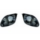 Kit fanale anteriore crystal parabola nera dx + sx