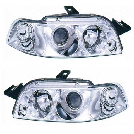 Kit proiettore con lenticolare cromato dx + sx