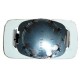 Piastra specchietto con vetro blu lato guida - sx