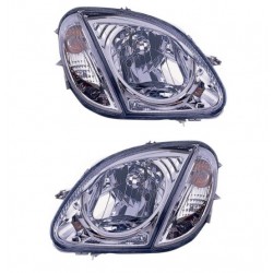 Kit proiettore H4 + fanale anteriore crystal dx + sx