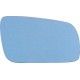 Piastra specchietto con vetro corto blu lato passeggero - dx