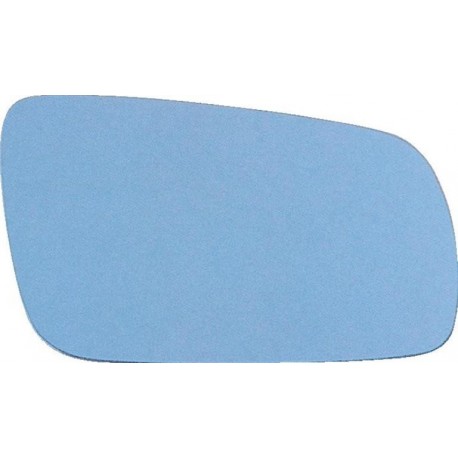 Piastra specchietto con vetro corto blu lato passeggero - dx