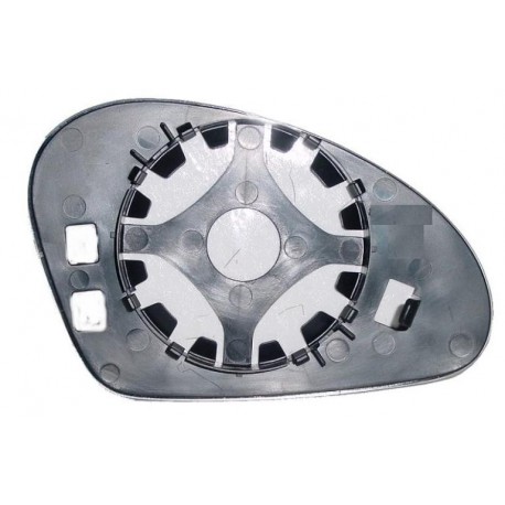 Piastra specchietto con vetro grande asferico lato guida - sx