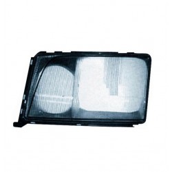 Vetro faro con cornice cromata guida - sx