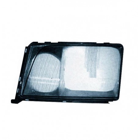 Vetro faro con cornice cromata guida - sx