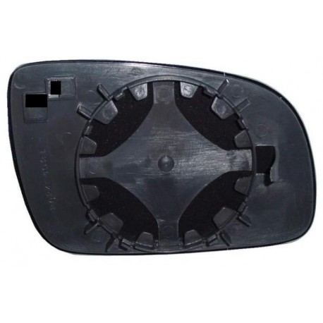 Piastra specchietto con vetro grande asferico lato guida - sx