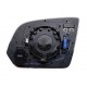 Piastra specchietto termica con vetro asferico blind spot dx