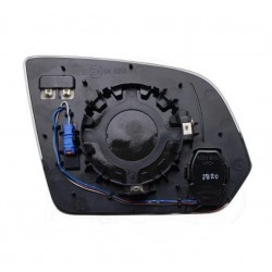 Piastra specchietto termica con vetro asferico blind spot sx