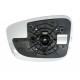 Piastra specchietto termica con vetro dx