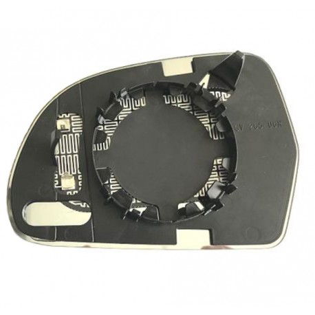 Piastra specchietto termica con vetro blu h 125mm dx