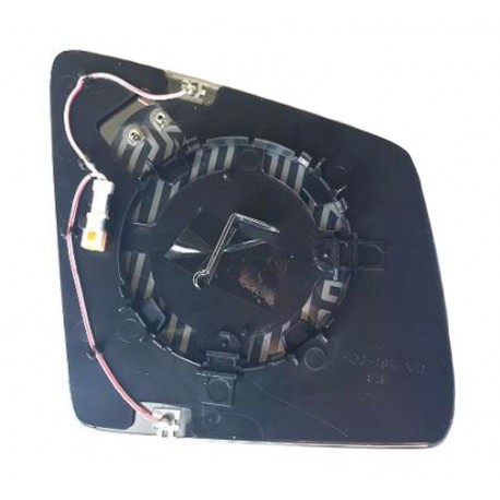 Piastra specchietto termica con vetro antiabbagliante 4 pin sx