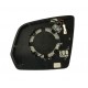 Piastra specchietto termica con vetro asferico antiabbagliante 4 pin dx