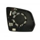 Piastra specchietto termica con vetro asferico antiabbagliante 4 pin sx