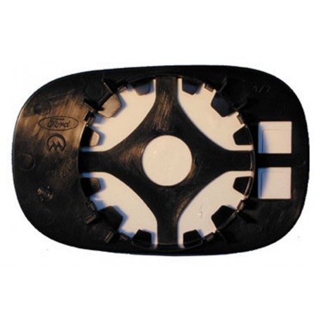 Piastra specchietto con vetro lato