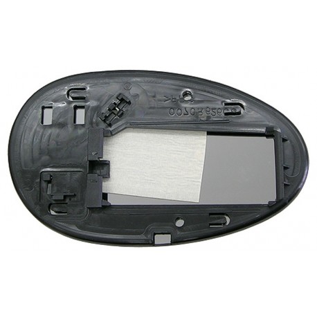 Piastra specchietto con vetro lato