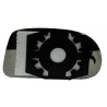 Piastra specchietto con vetro lato guida - sx