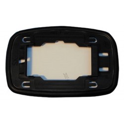 Piastra specchietto con vetro lato guida - sx