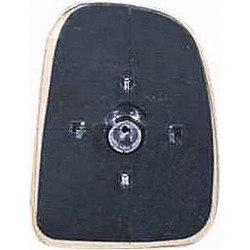 Piastra specchietto con vetro lato guida - sx