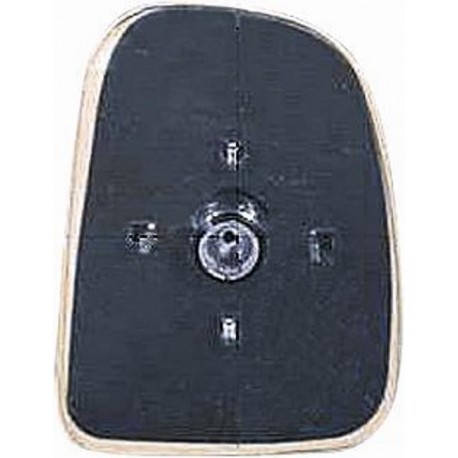Piastra specchietto con vetro lato guida - sx