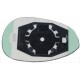 Piastra specchietto con vetro lato guida - sx