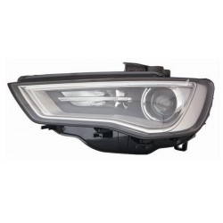 Proiettore Xenon D3S a led parabola interna nera sx