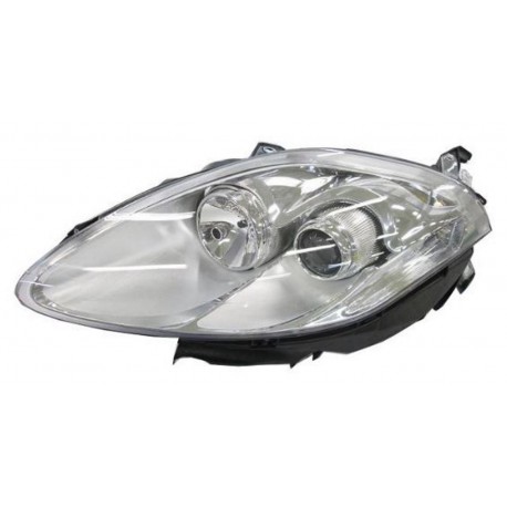 Proiettore H1 - H1 parabola cromata freccia bianca sx