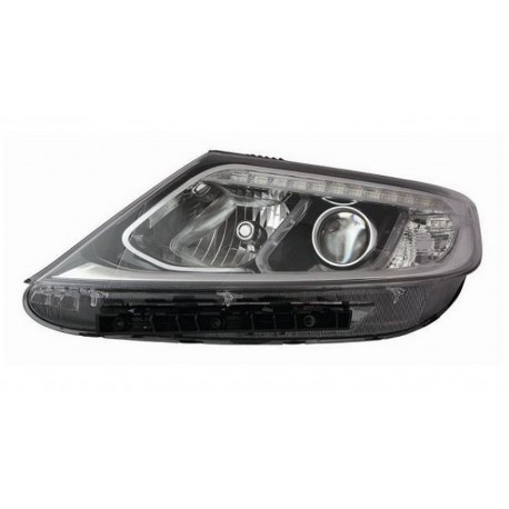 Proiettore H7 - H7 - PY21 a led parabola nera sx