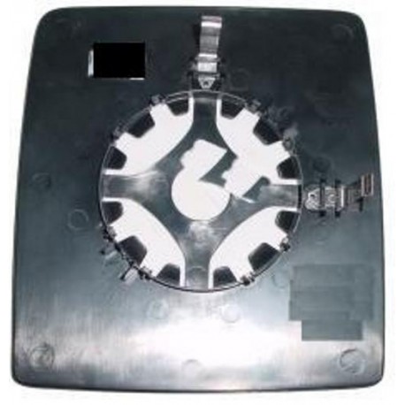 Piastra specchietto con vetro lato guida - sx