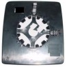 Piastra specchietto con vetro lato guida - sx
