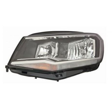 Proiettore H7 - W5W - H21W parabola nera sx