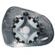 Piastra specchietto con vetro lato guida - sx