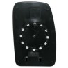 Piastra specchietto con vetro lato guida - sx