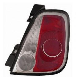 Gruppo ottico posteriore bianco rosso bordo nero dx