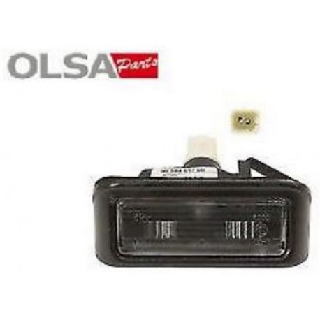 Fanale targa corpo nero bilaterale