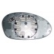 Piastra specchietto con vetro lato guida - sx