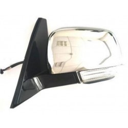 Retrovisore elettrico termico ribaltabile con freccia e luce di cortesia cromato 10 pin sx