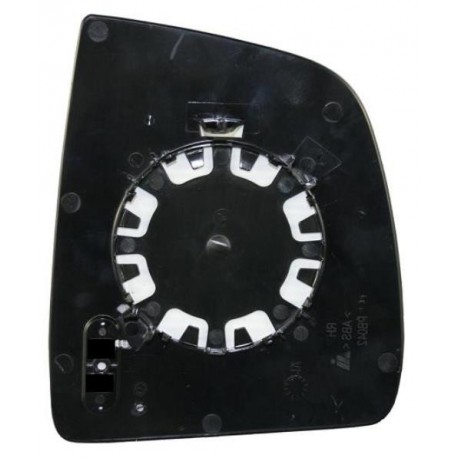 Piastra specchietto con vetro lato guida - sx