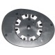 Piastra specchietto con vetro lato guida - sx