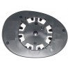 Piastra specchietto con vetro lato guida - sx