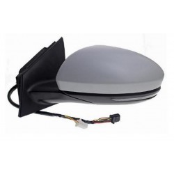 Retrovisore elettrico termico con freccia e luce di cortesia verniciabile sx