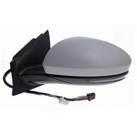 Retrovisore elettrico termico ribaltabile con freccia e luce di cortesia verniciabile sx